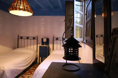 Cama o camas de una habitación en Casa Rural El Ayozar