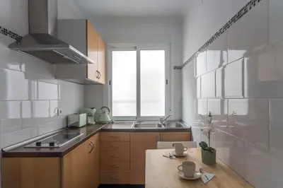 Una cocina o zona de cocina en Ático ISPAL con Terraza en Centro