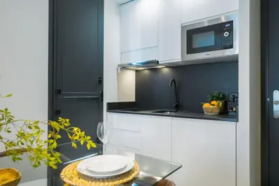 Una cocina o zona de cocina en Luxurious Duplex - buthtub - 1Bd 1Bth Casa Pilatos