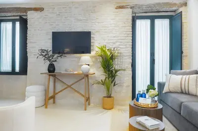 Zona de estar de Luxurious Duplex - buthtub - 1Bd 1Bth Casa Pilatos