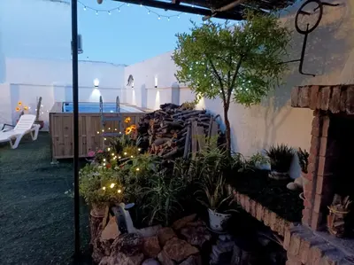 Jardín al aire libre en Casa Jienense