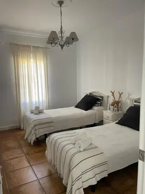 Cama o camas de una habitación en Casa Rural Los Menestrales