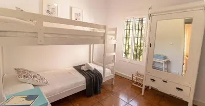Cama o camas de una habitación en Casa Rural Los Menestrales