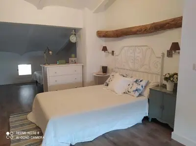 Cama o camas de una habitación en Casa Rural Rafaela