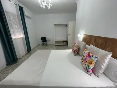 Cama o camas de una habitación en Apartamento Mas y Prat nº 19 Ecija