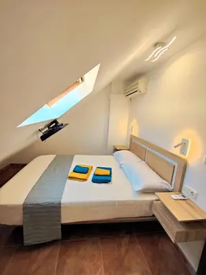 Cama o camas de una habitación en Ático Centro Antequera