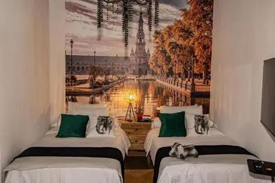 Cama o camas de una habitación en Casa Señorial Piedrachica
