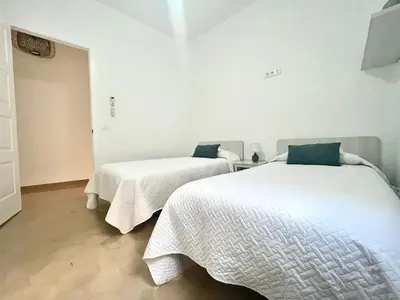 Cama o camas de una habitación en Descanso en el Corazón: Córdoba