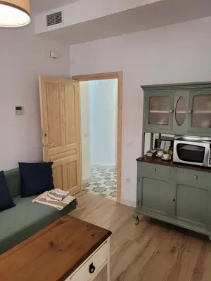 Una cocina o zona de cocina en Apartamento con WiFi y aparcamiento privado