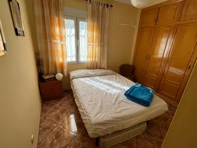 Cama o camas de una habitación en Casa Rural Las Eras de Campotejar