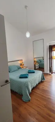 Cama o camas de una habitación en Apartamento Karmo