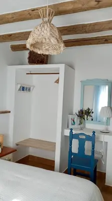 Cama o camas de una habitación en Casa Rubito el Olmo