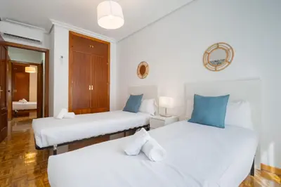 Cama o camas de una habitación en Bright Apt. Puerta Osario 3 Bedrooms 2 Bathrooms