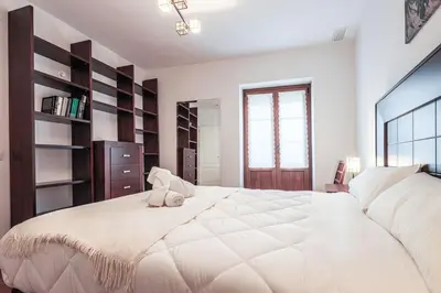 Cama o camas de una habitación en Centro y Estilo Apartamento cerca de la Alameda