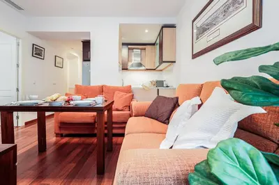 Zona de estar de Centro y Estilo Apartamento cerca de la Alameda