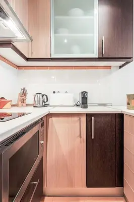 Una cocina o zona de cocina en Centro y Estilo Apartamento cerca de la Alameda