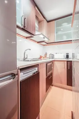 Una cocina o zona de cocina en Centro y Estilo Apartamento cerca de la Alameda