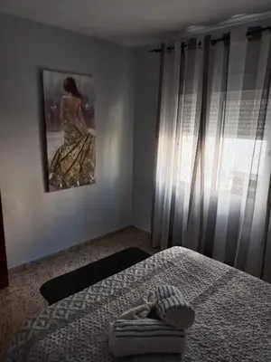 Cama o camas de una habitación en La viña de camarata