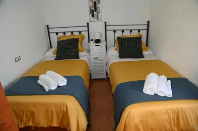Cama o camas de una habitación en Casita Ladera, Setenil - Cádiz