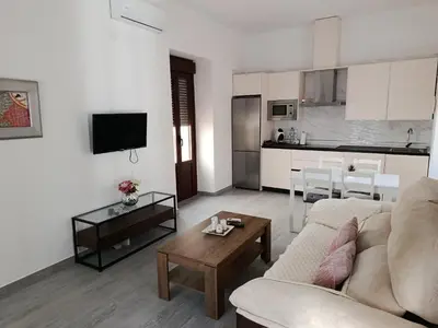 Una cocina o zona de cocina en Apartamento Centro