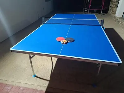 Instalaciones para jugar al ping pong en Casa Rural La Loba o alrededores