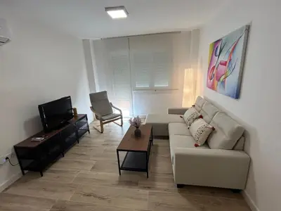 Zona de estar de Modern and Bright close to the Station