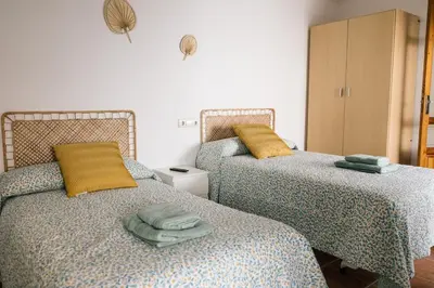 Cama o camas de una habitación en Casa Ochavada