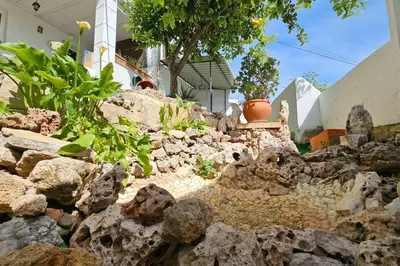 Jardín al aire libre en La Casona de Karkabul
