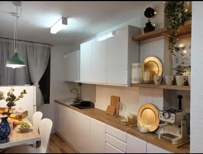 Una cocina o zona de cocina en Fantástico apartamento catedral