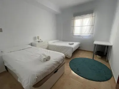 Cama o camas de una habitación en FLEMING 10: Tranquilo y céntrico. Disfruta de la vía verde