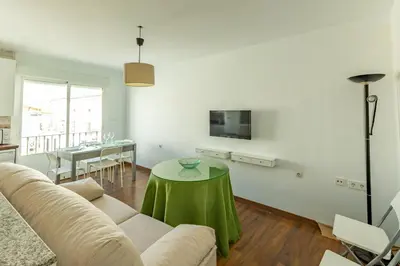Una televisión o centro de entretenimiento en La casita de Tereses