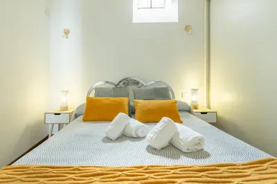 Cama o camas de una habitación en La casita de Tereses