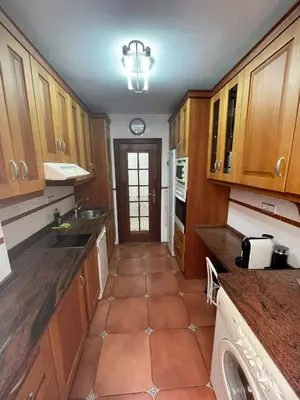 Una cocina o zona de cocina en Alojamiento Comercio.