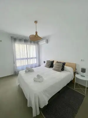 Cama o camas de una habitación en 9762 Apartamento Corte