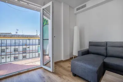 Zona de estar de Apartamento Vizconde de Miranda & Parking incluido & Casco histórico
