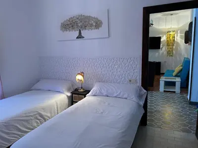 Cama o camas de una habitación en Casa Al-Hammam