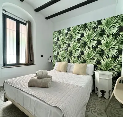 Cama o camas de una habitación en Piso con patio,mascotas aptas