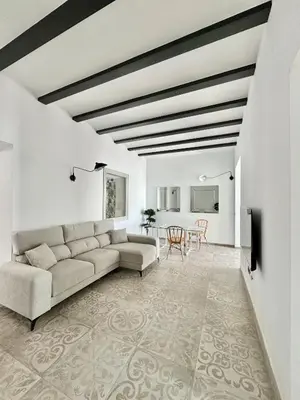 Zona de estar de Piso con patio,mascotas aptas
