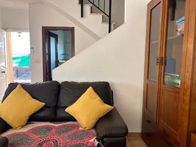 Zona de estar de La Casita de Blanca
