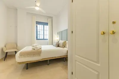 Cama o camas de una habitación en Imperial Central Suite by Valcambre