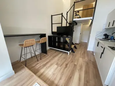 Una cocina o zona de cocina en Apartamentos Parque Veronica 1 Y 2