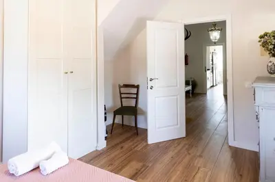 Cama o camas de una habitación en Casa rural DOS ENCINAS