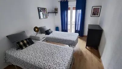 Cama o camas de una habitación en Piso Montero