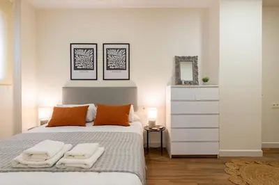 Cama o camas de una habitación en Apartamento Boutique a estrenar