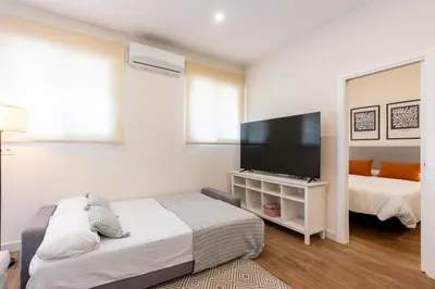 Cama o camas de una habitación en Apartamento Boutique a estrenar