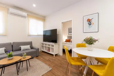 Una televisión o centro de entretenimiento en Apartamento Boutique a estrenar