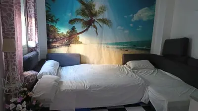 Cama o camas de una habitación en Magnifica Ubicación