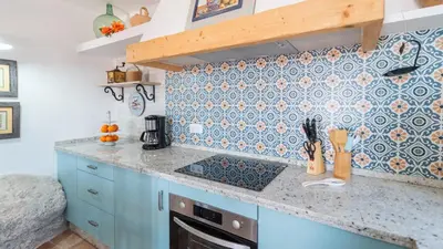 Una cocina o zona de cocina en Rubito el Olmo Villanueva de la Concepción by Ruralidays