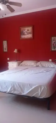 Cama o camas de una habitación en Hacienda el chorlo
