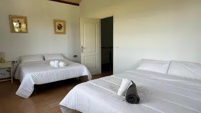 Cama o camas de una habitación en Hacienda el chorlo II